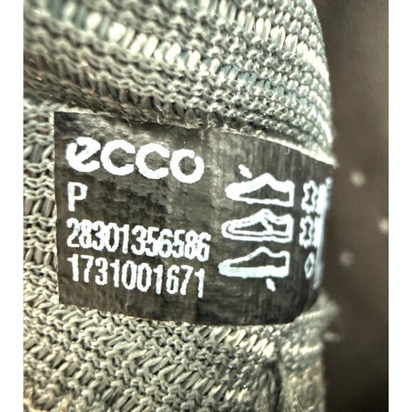 NWT Ecco Soft 5 Toggle Women's EU 38 US 7 Dark Shadow Gray Metalic Leather Shoes - Picture 9 of 10